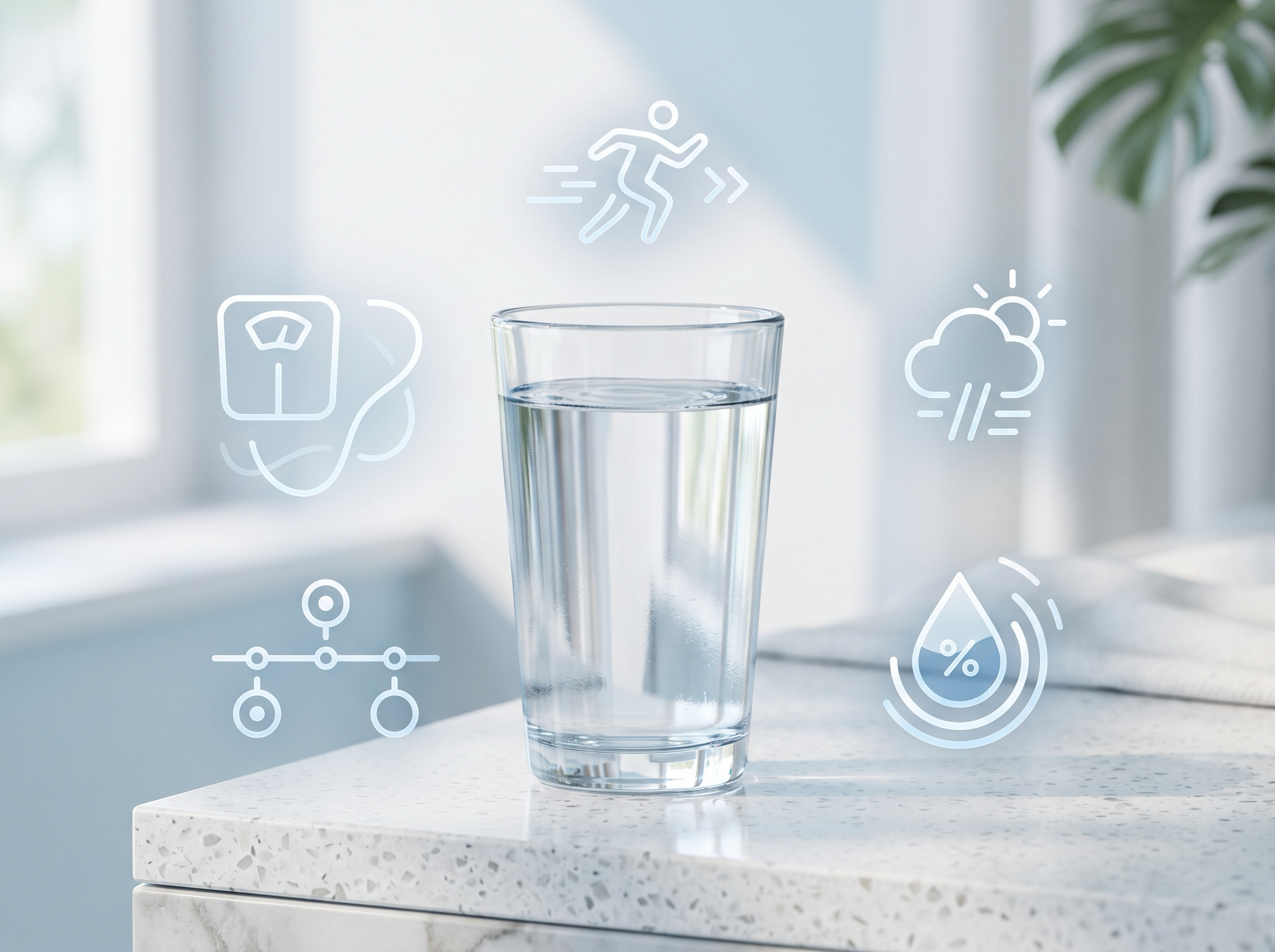 HydraLife Daily Water Intake Calculator interface