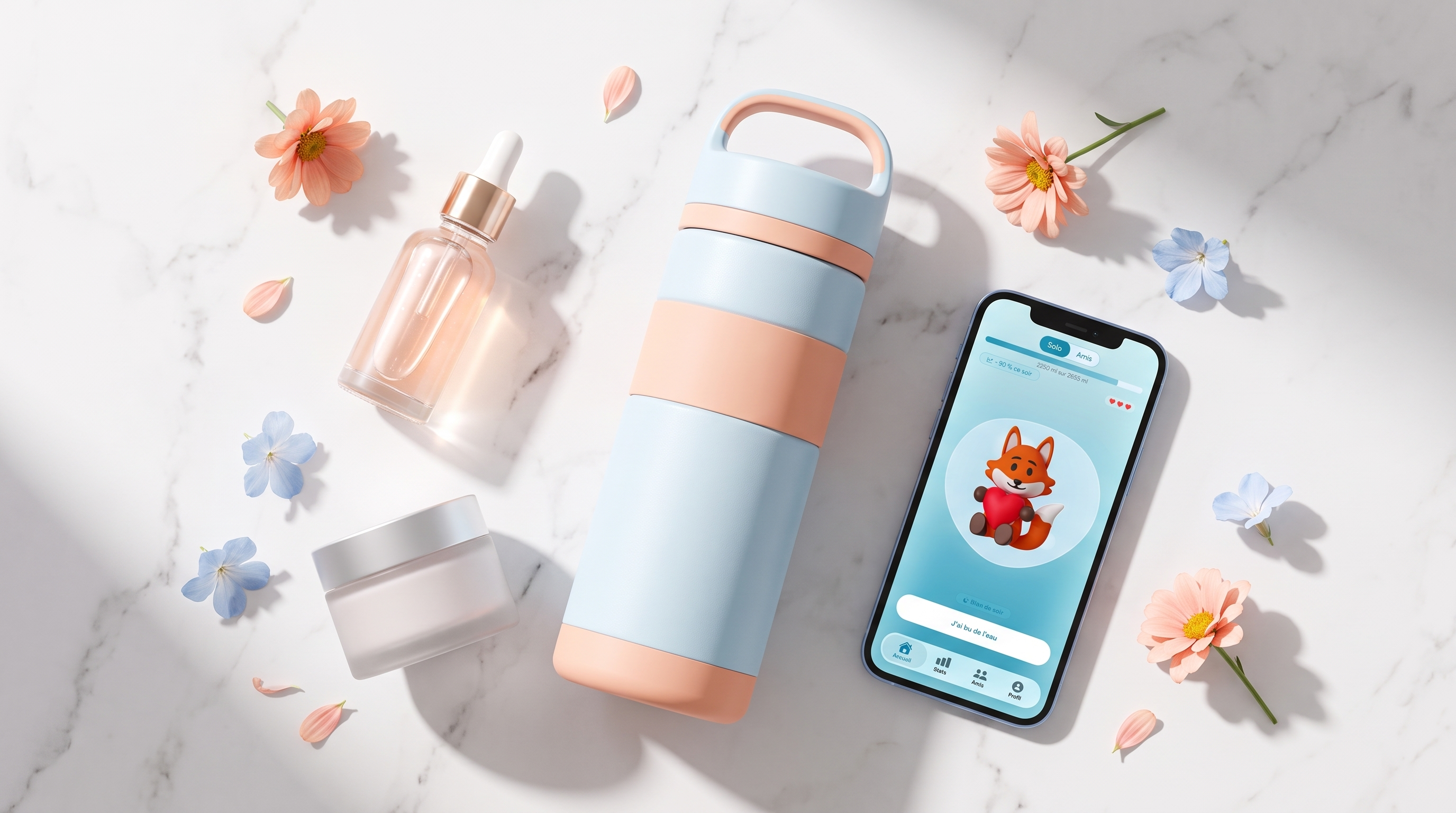 Skincare routine and the HydraLife app